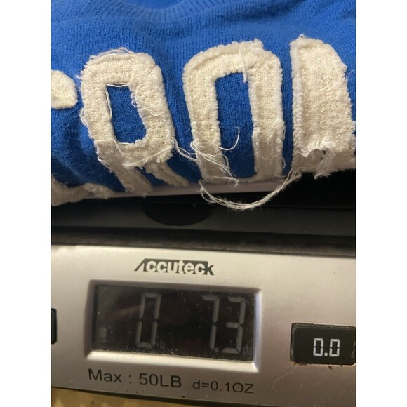 Vintage Y2K Abercrombie Fitch Spell Out Muscle T-Shirt Size L Blue Preppy 2000s - Picture 8 of 8